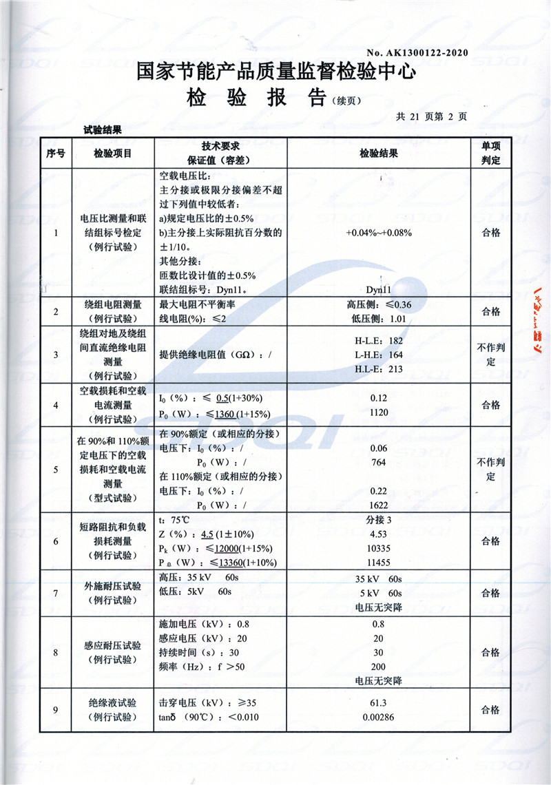 高低压试验报告-S11-1250始兴始兴始兴油浸式变压器-2.jpg
